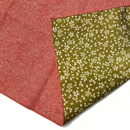 Japanese Furoshiki Cloth (Samekomon, Reversible) – Small, Cotton